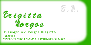 brigitta morgos business card